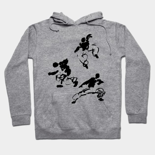 martial-arts fighters in a circle Hoodie by Nikokosmos